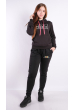 Брюки спортивные женские 85F493 черный