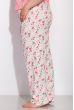 Пижама женская с цветочным принтом 107P3310 розово-молочный