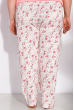 Пижама женская с цветочным принтом 107P3310 розово-молочный