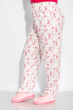 Пижама женская с цветочным принтом 107P3310 малиново-молочный