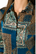 Блуза женская 118P067 бежево-синий