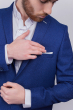 Пиджак стильный мужской, классика №276Y003 синий