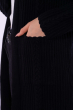 Кардиган женский комбинированной вязки 184P7068 черный