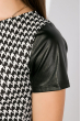 Костюм женский (юбка, топ) 110P616 крем-черный , лапка