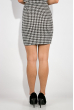 Костюм женский (юбка, топ) 110P616 крем-черный , лапка
