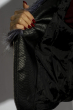 Куртка женская с меховым воротником 170P9032 черный