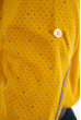 Рубашка в мелкий принт 11P386-1 горчичный