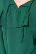 Блузон женский, свободного покроя с воланами  64P233-6 зеленый