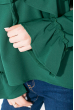 Блузон женский, свободного покроя с воланами  64P233-6 зеленый