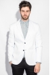 Пиджак мужской классический 197F027 белый