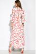 Платье с принтом 165P718-2 молочно-розовый