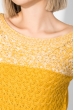 Джемпер женский с декоративными змейками 241V001 горчичный