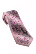 Галстук мужской с цветочным принтом 50PA0013-1 розовый