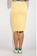 Костюм женский (юбка, блузка) 110P667 желтый , полоска