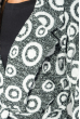 Кардиган женский теплый 64PD304 черно-белый горошек