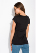 Принтованная женская футболка 147P016-18 черный