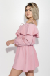 Платье женское приспущенные плечи, нарядное 72PD152 розовый