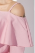 Платье женское приспущенные плечи, нарядное 72PD152 розовый