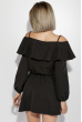 Платье женское приспущенные плечи, нарядное 72PD152 черный