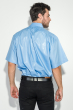 Рубашка мужская однотонная, классический воротник 50P0300 голубой