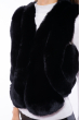 Меховая женская жилетка 120PRA953 junior черный