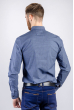 Рубашка мужская стильный принт 222F084 синий