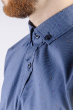 Рубашка мужская стильный принт 222F084 синий