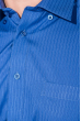 Рубашка мужская с крупным карманом, в ярком оттенке 50PD0713-22 электрик