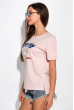 Футболка женская с круглым вырезом 120PAML017 пудра
