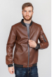 Куртка мужская классика экокожа 636K001 светло-коричневый