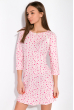 Ночная женская сорочка 107P13-2 розовый принт