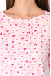Ночная женская сорочка 107P13-2 розовый принт