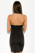 Платье женское, шнуровка на груди 83P1208 черный