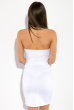 Платье женское, шнуровка на груди 83P1208 молочный