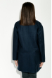 Пальто женское с поясом, однотонное  64PD304-8 темно-синий