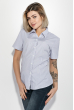 Рубашка женская с коротким  рукавом 287V001-7 бело-синий
