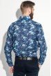 Рубашка мужская принт турецкий огурец 50PD3000 темно-синий