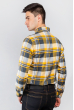 Рубашка яркая мужская 371F010 серо-желтый