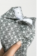 Боди женское принтованное, на кнопках, длинный рукав 64PD93 серо-черный , узоры