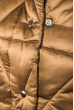Куртка женская на кнопках и молнии, высокий ворот 68PD503 горчичный