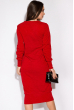 Повседневное платье с V-образным вырезом 120POI19081 красный