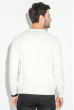 Пуловер мужской с пуговицами по ободку выреза 50PD346 молочно-серый