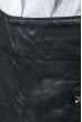 Юбка женская из кожзама, короткая 210V001 черный