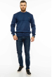 Пуловер однотонный 85F226 синий