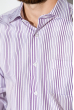 Рубашка 120PAR022 бело-фиолетовый
