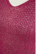 Пуловер женский с коротким рукавом 618F0011 темно-пурпурный
