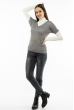 Пуловер женский с коротким рукавом 618F0011 серый