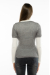 Пуловер женский с коротким рукавом 618F0011 серый