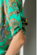 Блузка женская с узором 81P0116 зеленый , вензеля