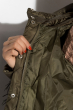 Женская куртка с перьями 120PSKL2269 хаки